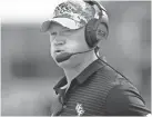  ?? REINHOLD MATAY/USA TODAY SPORTS ?? Central Florida coach Scott Frost was a star quarterbac­k at Nebraska.