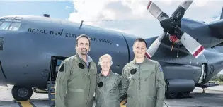  ?? PHOTO: SUPPLIED ?? High flyers . . . Southland teachers Alister Gray, Sarah Lovell and Andrew Barnett, took part in the School to Skies Edternship in Auckland last month.