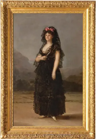  ??  ?? ‘María Luisa wearing a Mantilla’, 1799, by Goya