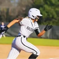  ?? (Submitted photo, courtesy of Arkansas High athletics) ?? Arkansas High’s Hailey Sherk is the only senior on the 14-player Lady Back softball team that has already equaled the number of victories from last year at 10. Arkansas High will host Murfreesbo­ro in a non-conference game Monday at Lady Back Field.