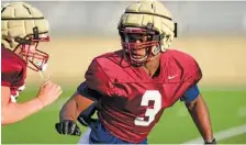  ?? STAFF FILE PHOTO BY ROBIN RUDD ?? Christian Heritage’s Solomon Locke plays defense during a practice.