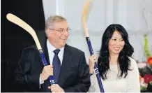  ?? THE ASSOCIATED PRESS/FILES ?? Buffalo Bills owners Terry Pegula and his wife, Kim Pegula, who also own the NHL’s Buffalo Sabres, are very much aware of all key decisions involving the NFL team.