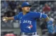  ?? GREGORY FISHER/USA TODAY SPORTS ?? Jays starter Marcus Stroman delivers a pitch during the first inning on Saturday.