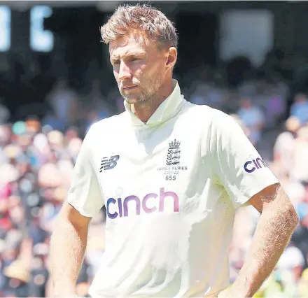  ?? ?? Joe Root accepts England need wholesale changes after Ashes defeat.