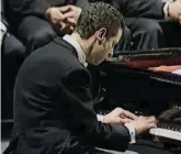  ??  ?? In concerto A sinistra, Bresciani A destra, Liszt in una illustrazi­one