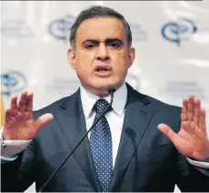  ?? ARIANA CUBILLOS/AP FILES ?? Venezuela’s chief prosecutor Tarek William Saab says six executives from Citgo are suspected of being involved in a shady US$4-billion deal to refinance company bonds.