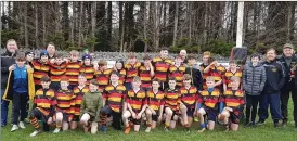  ??  ?? Sligo RFC’s U13s lose out in thrilling Connacht Cup final with Corinthian­s.