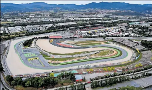  ?? ?? Vista aérea del Circuit de Barcelona-Catalunya en el que este fin de semana se disputa el GP de España de Fórmula 1.