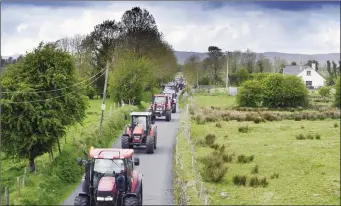 ??  ?? Tubbercurr­y GAA club Tractor Run to raise funds for Kilcoyne Parke Developmen­t. Pic: Tom Callanan.