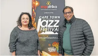  ?? EVENTS Manager at City of Cape Town, Leonora de Souza, with Independen­t Media chairperso­n Dr Iqbal Survé. ??