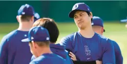  ?? ASHLEY LANDIS/AP ?? Dodgers hitting coach Ron Roenicke on the biggest reason Ohtani could improve upon his already elite offensive game this season: “Because he doesn’t have to work ... on the pitching part of it, he’s got a lot more time to work on other parts of his game.”