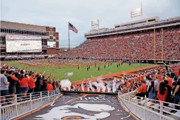  ?? BY SARAH PHIPPS, THE OKLAHOMAN] [PHOTO ?? Boone Pickens Stadium, with its new big screen and added fan amenities, will be a popular setting for Oklahoma State’s biggest nonconfere­nce home game in nearly a decade when the Cowboys host Boise State at 2:30 p.m. Saturday.