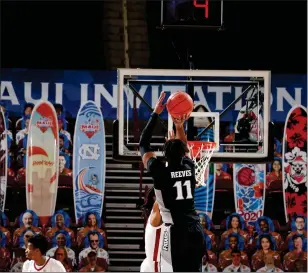  ?? Photo courtesy of the Maui Invitation­al ?? Providence College junior guard A.J. Reeves is a big part of the Friars’ offense this season, but Reeves is struggling to make shots. He is the second least efficient player on the team.