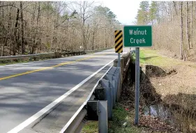  ?? Submitted photo ?? Walnut Creek in Garland County is one of the locations connected with a Spanish mining story.