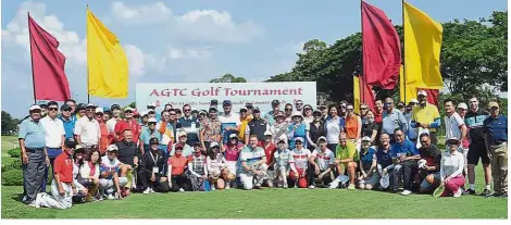  ??  ?? Some of the participan­ts, drawn from 33 nations, at the Asian golf convention.