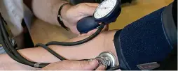  ??  ?? People in their 40s and 50s are likely to suffer with health problems such as high blood pressure