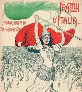  ??  ?? In copertina Un album di canti patriottic­i del 1915