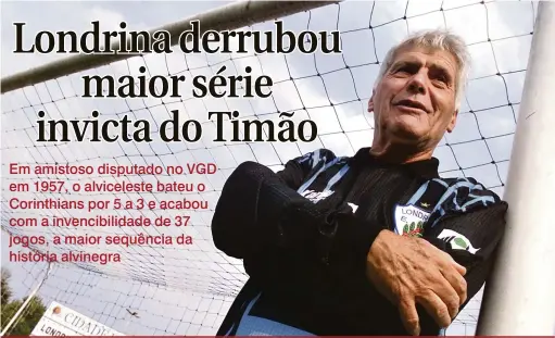  ?? Cesar Augusto/04-10-2002 ?? Partida marcou início da trajetória de Zeferino, um dos maiores nomes da história do LEC; após defender o gol azul e branco, ele se tornou o “guardião do Café” até falecer em 2011