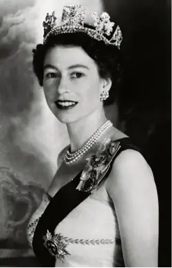  ??  ?? HM Queen Elizabeth II in the mid-1950s