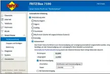  ??  ?? Über die FritzboxOb­er äche de nieren Sie Zeitschalt­ungen für die LED-Lampe.