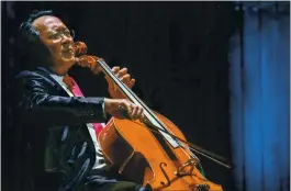 ?? GETTY IMAGES ARCHIVES ?? Cellist Yo-Yo Ma is one of the featured performers in Cal Performanc­es’ streaming New Year’s Eve show.