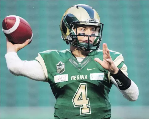 ?? TROY FLEECE ?? Brendan Taman feels that Noah Picton, above, and his University of Regina Rams teammates deserve support after having their three victories washed away as punishment for using an ineligible player.
