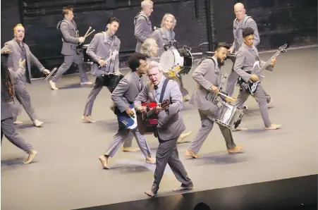  ?? GREG ALLEN ?? This year’s Toronto Internatio­nal Film Festival will start with Spike Lee’s film version of the Broadway show David Byrne’s American Utopia. Byrne appears in the foreground centre of this photo during the play’s opening-night curtain call.