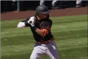  ??  ?? Mauricio Dubon is the Giants best defensive center fielder, but will he eventually be the daily starter at that position?