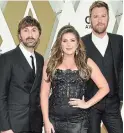  ?? EVAN AGOSTINI EVAN AGOSTINI/INVISION/THE ASSOC ?? Dave Haywood, from left, Hillary Scott, and Charles Kelley of Lady Antebellum are planing to change their name to Lady A.