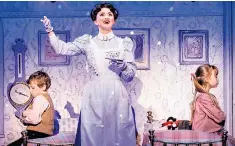  ??  ?? Practicall­y perfect: Zizi Strallen as the immaculate­ly dressed Mary Poppins