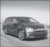  ?? AMERICAN HONDA MOTOR CO. ?? The 2018 Honda Odyssey, a family van, can tow as much as 3,500 pounds.