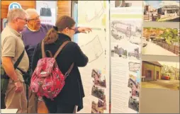  ?? Picture: Wayne McCabe FM4019797 ?? People viewing the plans for a model railway museum and exhibition centre