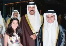  ??  ?? His Highness the Crown Prince Sheikh Nawaf Al-Ahmad Al-Jaber AlSabah is pictured with children at the event.