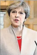  ??  ?? La premier Theresa May