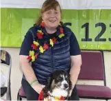  ??  ?? Club President Jacqui Cunningham and Archie!