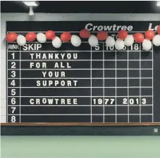  ??  ?? The last day of Sunderland Indoor Bowls at Crowtree Leisure Centre in 2013.