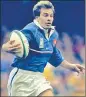  ?? Picture: FILE ?? France rugby great Christophe Dominici.