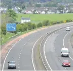  ??  ?? Snared Cops caught the driver on the M90