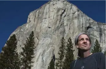  ?? TOMAS OVALLE/THE ASSOCIATED PRESS ?? Dean Potter, above, and his climbing partner Graham Hunt died Saturday in an accident at Yosemite National Park.