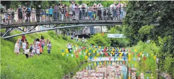  ?? FOTO: VOLCKART ?? Am 14. Juli ist wieder Miniregatt­a des Gewerbe- und Handelsver­eins Abtsgmünd auf der Lein.