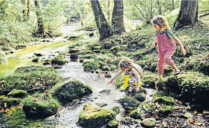  ?? ?? i
Back to nature: the great outdoors offers the biggest and best playground for children, while parents can do their bit for the eco-revolution by making greener holiday choices