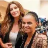  ?? FACEBOOK REDE ?? » CLICK. Gisele Bündchen e Marina Silva se encontram na ONU, em Nova York, na cúpula feita para o lançamento do Pacto Mundial para o Meio Ambiente.