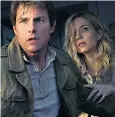  ??  ?? Supernatur­al action blockbuste­r: Sofia Boutella as the Mummy, and Tom Cruise and Annabelle Wallis in the lead roles