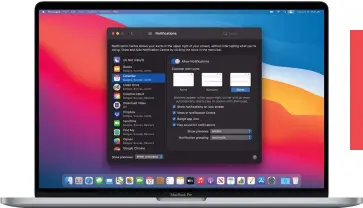  ??  ?? Take advantage of the detailed options to ensure notificati­ons are a help, not a hindrance.