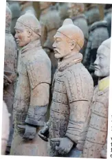  ?? Picture: KIERAN DODDS / REX ?? Treasure: Each terracotta warrior’s face is unique