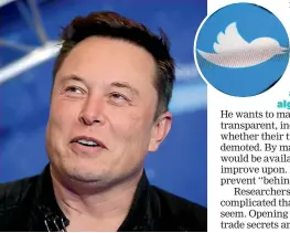  ?? AP ?? Elon Musk says his Twitter deal is not about money, but about preserving free speech.