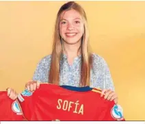  ?? ?? La infanta Sofía quiere convertirs­e en futbolista profesiona­l.