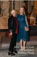 ??  ?? Silvia Venturini Fendi (left) and Diana Widmaier Picasso
