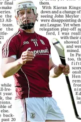  ??  ?? HIGHER STANDARD: Joe Canning