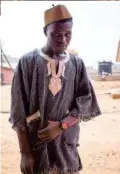  ?? ?? Left: A Ghanaian boy wearing a heavy smock.
A Ghanaian man wearing a light smock.
A panoramic view of David Adjaye’s proposed design for The Africa Institute.